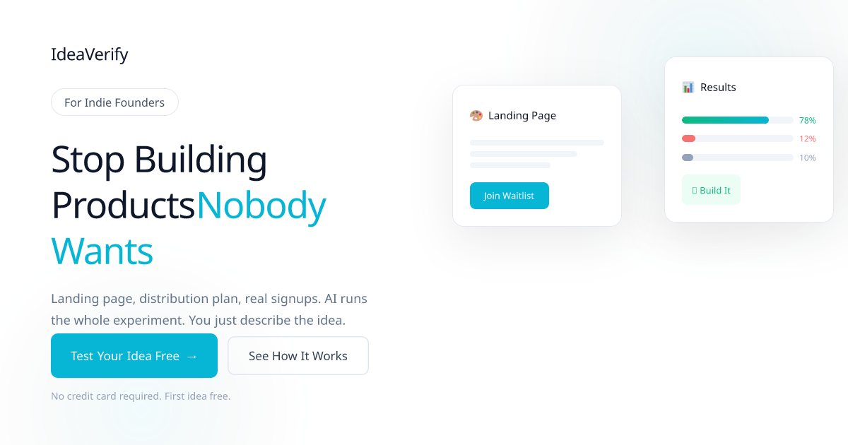 Sign Up | IdeaVerify
